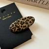 Pin de Lado con Flecos de Leopardo Marrón Pinzas para el Cabello Accesorios para el Cabello Estilo Coreano de Temperamento Tocado Pinza para el Cabello Pinza de Pico de Pato Pinza para Acabado de Cabello Suelto de Mujer