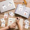 Set Transfronterizo de 18 Tarjetas Motivacionales de Animales de Dibujos Animados con Mensajes Cálidos, Adecuado para Regalo Diario para Transmitir Intenciones Dulces y Positivas