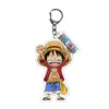 Llavero Colgante Tipo Mar Acrílico Periférico de Animación Transparente de Doble Cara Luffy Joba Llavero Colgante