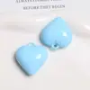 Pingente de coração de amor tridimensional cor dopamina corrente de celular DIY bolsa de mão chaveiro feminino acessórios de colar