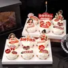 Decoraciones de Cupcakes de Moda para el Día de la Mujer con Temas de Dinero y Autocuidado, Tarjetas con Puntas Afiladas para Toppers del Día de la Diosa