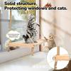 Estante de escalada para gatos de madera para el hogar transfronterizo, universal para las cuatro estaciones, hamaca para gatos con ventosa, venta al por mayor, nido de gato de madera montado en la pared