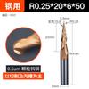 Huhao 55 cortador de fresagem de ponta de esfera de conicidade de duas bordas revestido de aço tungstênio cortador inclinado de aço cortador de fresagem de ponta de metal duro