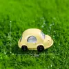 Carro de paisagem em miniatura, veículo e sinal de trânsito, decorações para dioramas, acessórios DIY e ornamentos de cena em miniatura