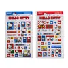 Adesivo de Cola Hello Kitty Criativo Adesivo de Relevo 3D Hellokitt Crianças à Prova d'Água Transparente Suporte Dropshipping