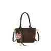 Bolso de Gamuza para Viajar para Mujer 2026 Nuevo de Moda de Gama Alta Vintage Versátil Bolso Cubo Gran Capacidad Bolso de Hombro