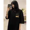 Camisa Base Casual Solta Masculina de Algodão Respirável de Manga Curta Nova T-shirt Simples Top para Primavera, Verão e Outono