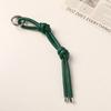 Chaveiro Pingente de Corda de Couro Colorida Simples de Nicho Couro Trançado DIY Artesanal Acessórios de Pendurar em Bolsa Versátil