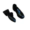 Nuevos mocasines de otoño 2026 para mujer, tacón grueso, estilo británico retro, zapatos slip-on de suela blanda, zapatos planos profesionales de tacón medio