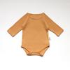 Macacão de Bebê 2026 Outono Pijama Canelado Manga Longa Triângulo Macacão Camada Base Roupa Íntima Roupas de Bebê