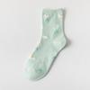 Calcetines coreanos ins modernos para chica dulce, calcetines medianos de flor de boca de burbuja, estilo japonés, lindos, de primavera, estilo universitario