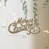 Péndulo de Letra Navideña Más Vendido Guirnalda Creativa Colgante de Feliz Navidad Colgante para Árbol de Navidad DIY