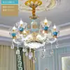 Lámpara de araña para sala de estar estilo europeo 2024 Nueva Lámpara de Cristal de Lujo y Gran Salón Luz Principal Accesorios de Iluminación para Hogar Dormitorio Comedor