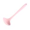 Utensilios de cocina de silicona cuchara sopera pequeña de silicona integrada cuchara para cocinar para sartén antiadherente cuchara de silicona semitransparente cuchara para suplemento alimenticio
