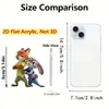 Impresión Plana 2D Animales Locos 2 Imán para Refrigerador Nick Judy Llavero Acrílico Mochila Colgante Lindo