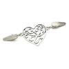 Amazon Transfronterizo Clip para Suéter Cara Cortada Uñas de Diamante Brillantes Clip para Cuello Margarita Moda Borla Clip para Cintura