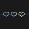 Adesivo de carro em forma de coração em mosaico Pixel Love Decoração de janela de carro Adesivo à prova d'água Adesivo de motocicleta Adesivo para laptop