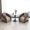 Conjunto de Mesa y Sillas de Hotel de Moda para Balcón, Conjunto de Tres Piezas para Ocio en Balcón, Área de Descanso de Salón de Belleza, Área de Recepción, Una Mesa y Dos Sillas