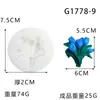 Molde de Gesso DIY Tulipa, Urso Florido Buquê de Rosas Ornamento de Gesso Molde de Silicone, Decoração para Saída de Ar do Carro