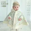 Capa de Bebê para Outono e Inverno, Roupa Externa de Algodão Acolchoada para Bebê, Lã Coral Espessa, Jaqueta Xale Infantil Expansível