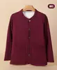 Roupa íntima térmica quente para mulheres de meia-idade e idosas, conjunto espessado com forro de fleece, casaco de algodão de inverno para mães, cardigã, blusa de manga comprida para senhoras idosas