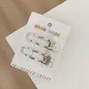 Presilha Metálica Prata Bico de Pato com Bolinhas Coloridas, Grampo de Cabelo de Bolinhas, Acessório de Cabelo para Mulheres, Presilha de Cabelo Estrela de Cinco Pontas, Presilha Lateral, Estrela de Cinco Pontas