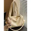 Bolso Cruzado de Moda Texturizado de Nicho Nuevo 2026 para Mujer, Bolso Baguette Plegado, Bolso de Hombro Simple de Alto Valor para Mujer