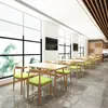 Juego de Mesa y Sillas Nórdicas para Uso Doméstico, Económico para Apartamentos Pequeños, Adecuado para 4-6 Personas, Mesa de Comedor Simple para Uso Comercial o Viviendas de Alquiler