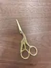 Tijeras de Grulla Acero Inoxidable Chapado en Oro Tijeras de Grulla Tijeras Retro Tijeras de Grulla Tijeras para Té Tijeras de Pulgar para Punto de Cruz