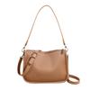 Bolso cuadrado pequeño bandolera de hombro de PU con textura, de moda simple versátil casual, diseño de nicho para viajeros de gran capacidad