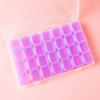 Caja de Herramientas para Nail Art Transfronteriza Caja de Almacenamiento de Joyería Paquete de 28 Multicolor Joyería Cuentas Uñas Lentejuelas Diamante Tarro Redondo