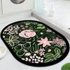 Alfombra para el Hogar Felpudo para Puerta de Baño Absorbente de Agua Antideslizante Alfombrilla de Piso para Baño Baño Diatomeas Felpudo para Puerta de Inodoro