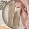 Meias de Neve de Inverno Estilo Coreano Meia de Cano Médio Versátil Aconchegante com Forro de Lã Meias de Chão Quentes para Adultos Homens e Mulheres Meias de Dormir para Casal