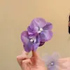 Sesión de Fotos 2026 con una Atmósfera de Super Hada, Flores Artificiales de Orquídea Mariposa de Playa, Pinza para el Cabello de Pico de Pato, Pasador Lateral, Accesorio Fresco para el Cabello
