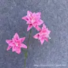 3 tallos artificiales de narciso y lirio, flores artificiales individuales para bodas y decoración del hogar, arreglos florales para exhibiciones en centros comerciales y arreglos florales