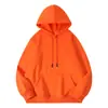Nueva sudadera con capucha gruesa de forro polar de peso pesado transfronteriza de 360 g, color liso, unisex, serie de colores caramelo, versátil