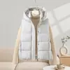Nuevo Chaleco con Capucha Otoño/Invierno 2026, Holgado y Cálido, Chaleco de Algodón Versátil, Abrigo de Algodón para Mujer