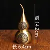 Calabaza de Latón Fénix Creativo Nueve Fuegos Púrpuras Decoración del Hogar Adornos de Cobre Bagua Calabaza Artesanías de Metal Venta al por Mayor