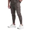 Pantalones Deportivos Casuales para Hombre Transfronterizos Fitness Elásticos Tejidos de Nailon Ajustados para Correr Entrenamiento Pantalones Cónicos para Hombre