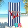 Toalla de Playa Azul Minimalista Artística Más Vendida en Amazon Transfronterizo Toalla de Baño con Estampado Creativo de Bikini