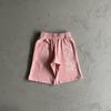 Shorts de Punto Estampados Hip-Hop Streetwear Americano Corteiz para Hombre Marca de Tendencia Verano Holgados High Street Pantalones de Cinco Puntos