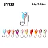 Anzuelo de Pesca con Cabeza de Plomo de 10 Colores con Forma de Delfín Transfronterizo 1.6g Anzuelo de Pesca en Hielo Micro Colorido Señuelo de Pesca Suave Anzuelo de Pesca
