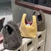 Bolso Peludo Nuevo Otoño e Invierno 2026, Bolso de Muñeca Versátil de Lana a Cuadros, Bolso Tote Pequeño de Lunares para el Trabajo y el Viaje