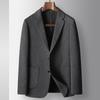 Terno Casual Masculino Outono e Inverno 2025 Modal Luxo Acessível Business Blazer de Terno Único para Jovens e Meia-Idade Terno Microelástico Sem Ferro