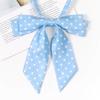 Moda Universitaria Estilo Japonés Corbata de Lunares Cuello de Manga Larga Flor Uniforme de Camisa de Chica Jk Accesorios de Traje de Marinero