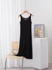 Vestido de verano para mujer, estilo modal, con base interior, fino, tipo camisón, tipo A