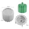 Molde de Silicona para Maceta Rayada Grande con Tapa, Caja de Almacenamiento, Frasco, Molde de Silicona para Maceta Rayada Grande de Cristal y Resina