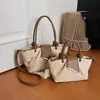 Nova Moda 2026 Bolsa Elegante de Ombro Único para Mulheres, Estilo Coreano Bloco de Cores Bolsa de Mão de Grande Capacidade, Bolsa Transversal Texturizada e Moderna para Mulheres