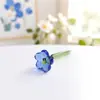 Pájaro de vidrio artificial arreglo floral eterno comercio exterior transfronterizo artesanías de Zibo Boshan decoración para coche y escritorio de oficina