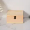 Popular caja de almacenamiento de madera, joyero con tapa abatible, organizador de joyas para el hogar, caja de regalo de dulces, empaque de regalo, caja de madera